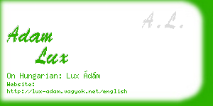 adam lux business card